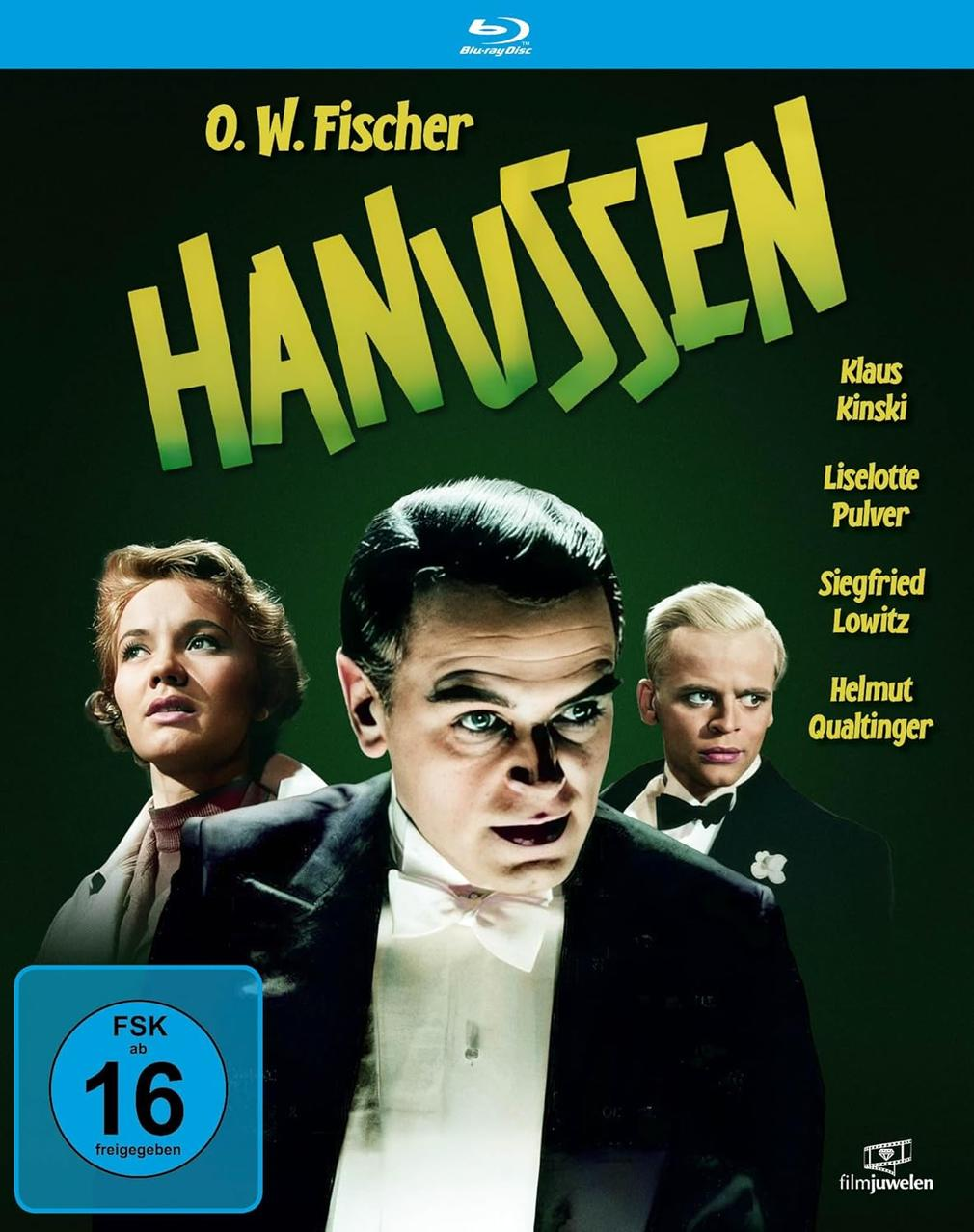 Filmplakat mit O.W. Fischer, Liselotte Pulver und Siegfried Lowitz.