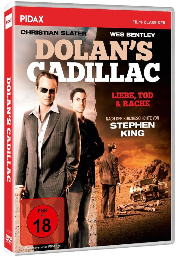 DVD-Cover: Zwei Männer im Anzug, Stephen King-Titel, Wüstenlandschaft mit Unfall.