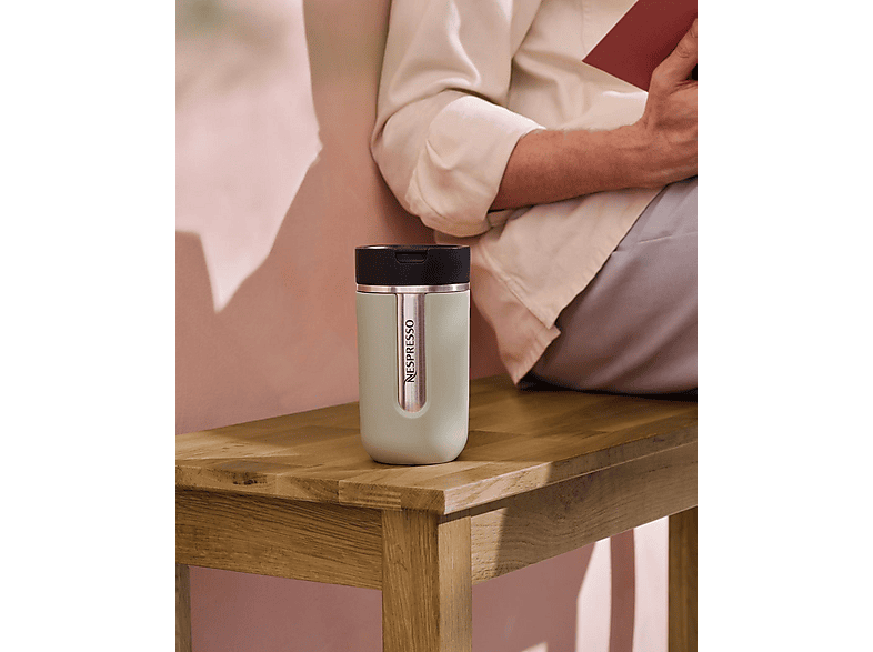 Nespresso Travel Mug Sage Green, Thermobecher, Isolierbecher, Auslaufsicher, 300ml; Travel Mug, Thermobecher — Foto 3 von 5