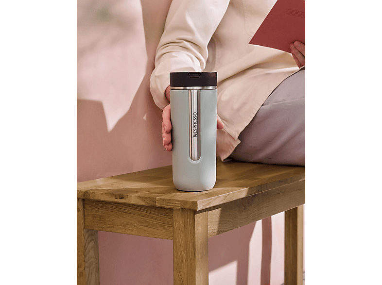 Nespresso Travel Mug Smokey Blue, Thermobecher, Isolierbecher, Auslaufsicher, 540 ml — Foto 3 von 5