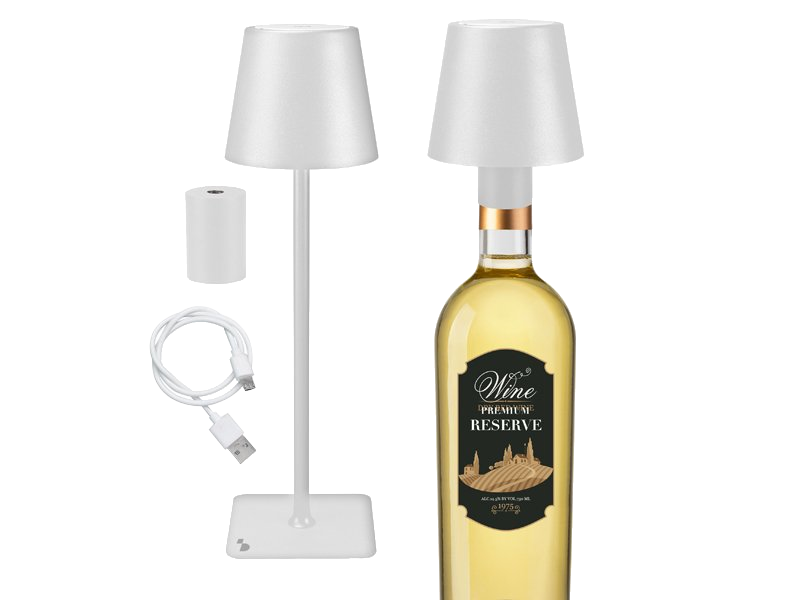 BEPER 2 az 1-ben vezeték nélküli asztali lámpa, fehér (P201UTP112)