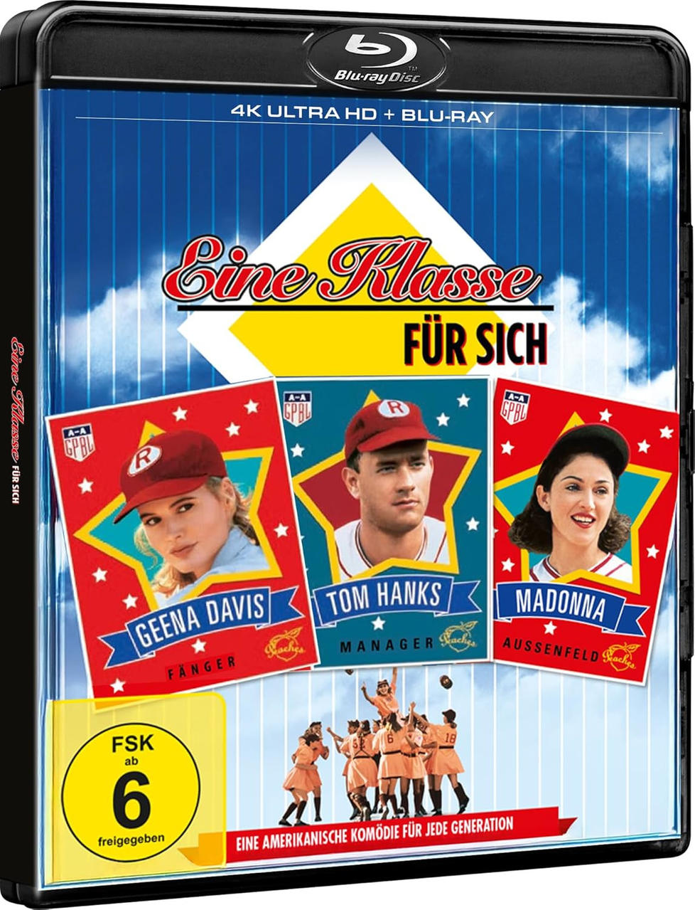 Ein Filmcover mit drei Schauspielerporträts und dem Filmtitel.