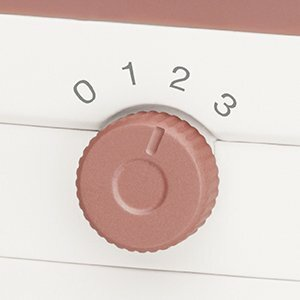 Zbliżenie pokrętła w spa do stóp Revlon. Widoczne cyfry od 0 do 3.