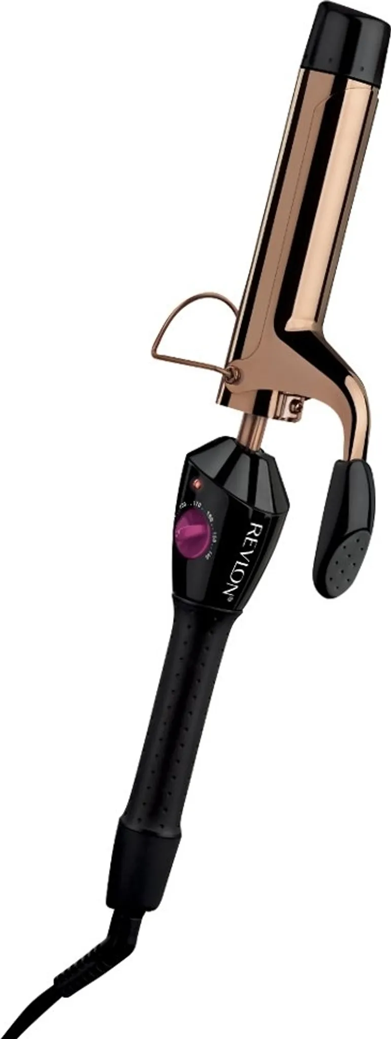 Lokówka z lufą w kolorze różowego złota, marka Revlon.