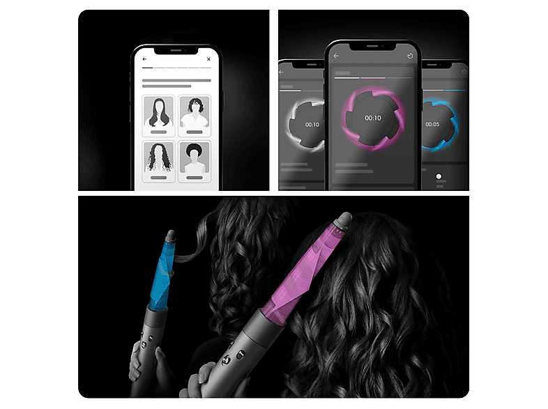 Dyson Airwrap i.d.™ Multi-Haarstyler und -trockner mit Bluetooth® Technologie Ceramic Pink & Rosegold, 1300 Watt, 6 Aufsätze — Foto 4 von 5