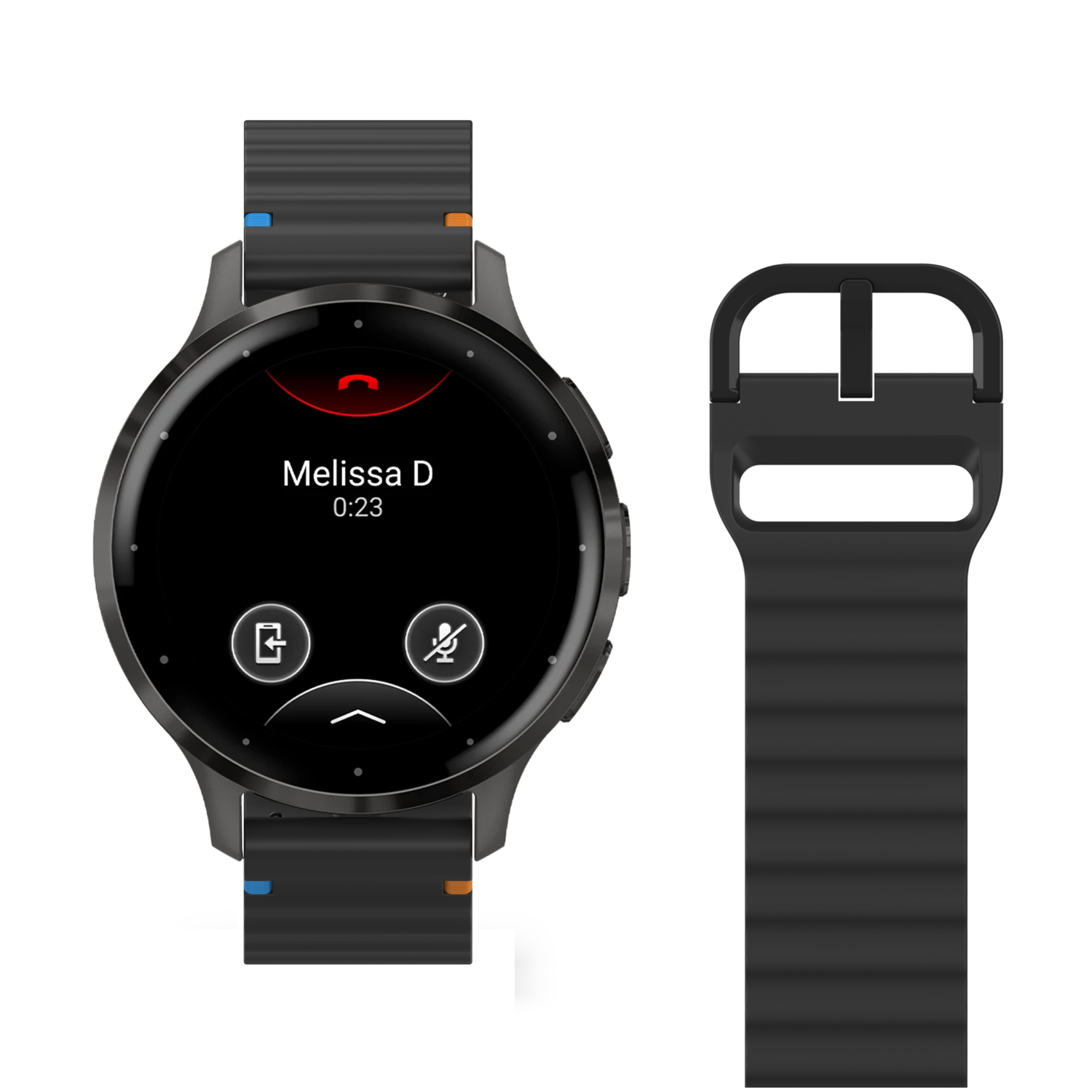 JUST IN CASE ActiveFlex Garmin Venu 3S Horlogebandje Zwart afbeelding