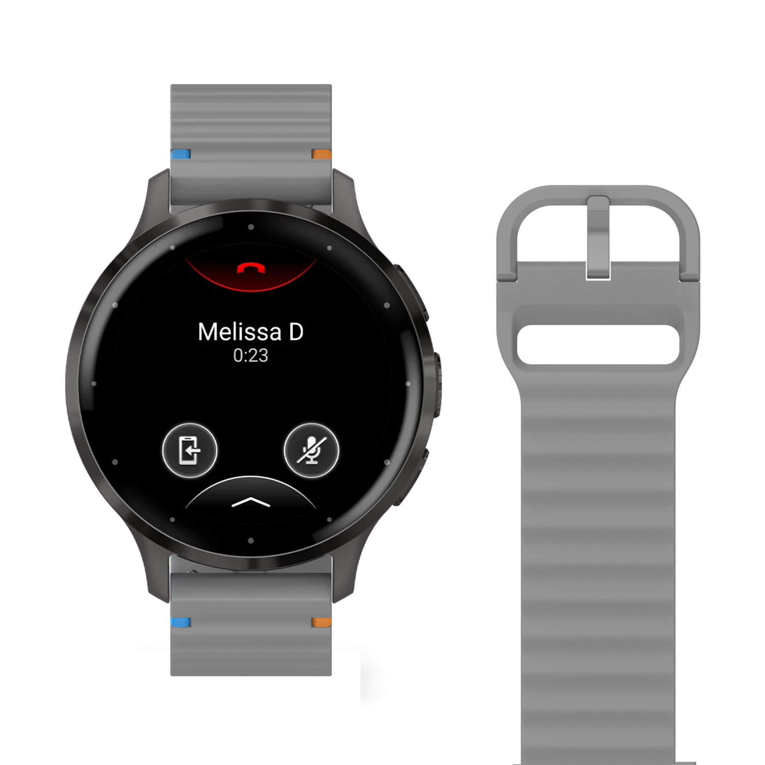 JUST IN CASE ActiveFlex Garmin Venu 3S Horlogebandje Grijs afbeelding