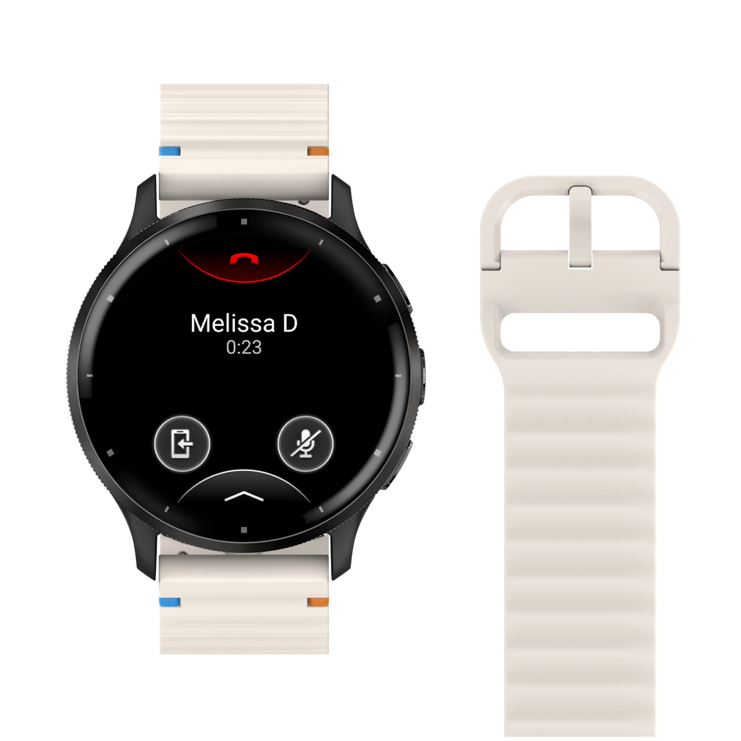 JUST IN CASE ActiveFlex Garmin Venu 3 Horlogebandje Ivoor afbeelding