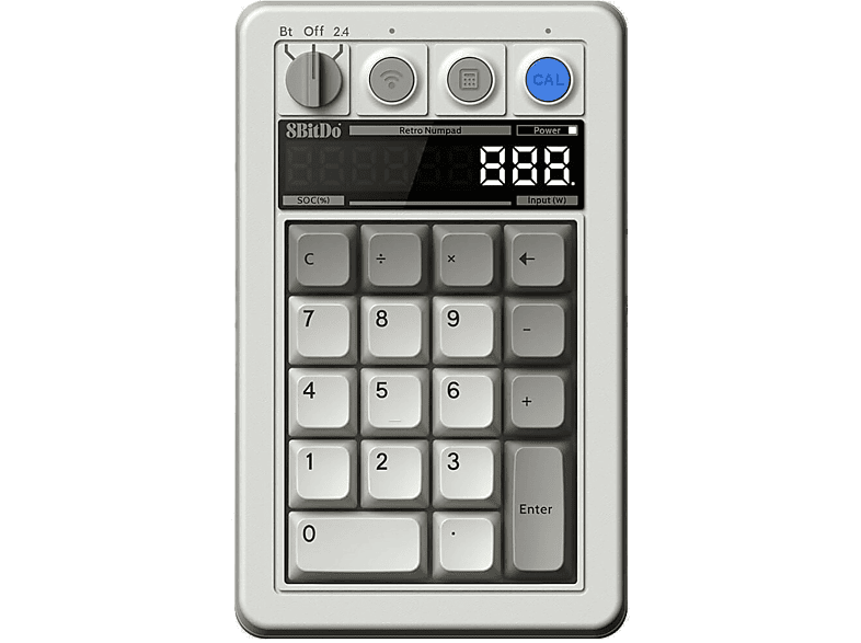 8BitDo Retro 18 Numpad M Edition Biały