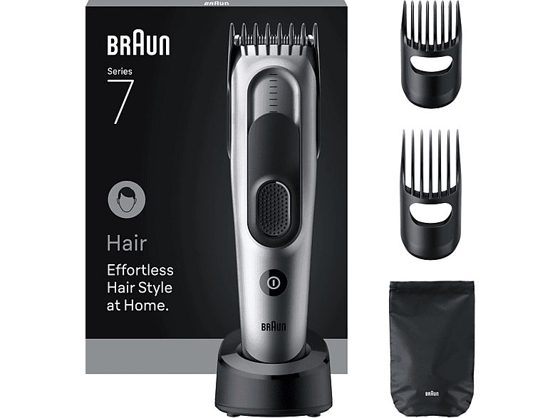 Maszynka do strzyżenia BRAUN HC7590 srebrno-szary