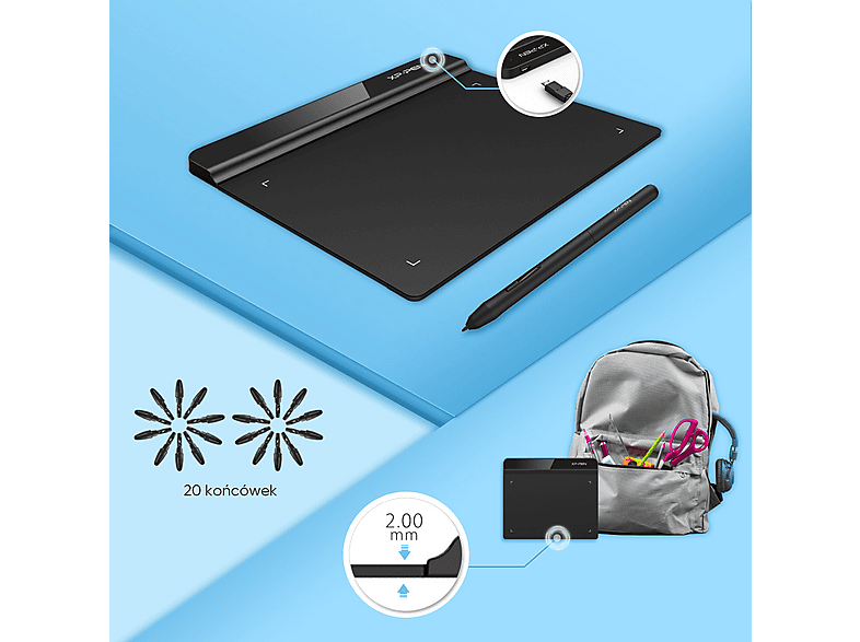 Tablet graficzny XP-PEN Star G640 Czarny – zdjęcie 2