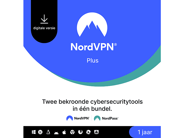 Nordvpn Plus Sub 1 Jaar Cybersec. (vpn En Pw)