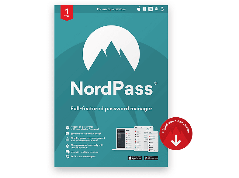 Nordvpn Nordpass 1 Jaar Pw Mgr Sub For Unlimited Devices