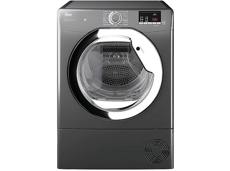 HOOVER HLE H9A2DCER-17 9 kg E Enerji Sınıfı Wi-Fi + Bluetooth Bağlantılı Isı Pompalı Kurutma Makinesi Antrasit
