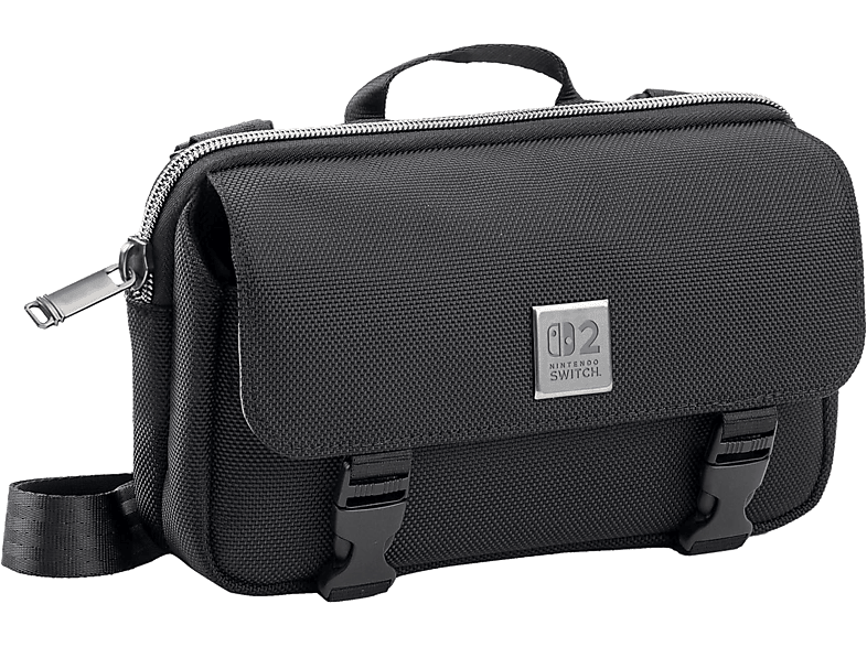 NACON Nintendo Switch 2 Game Traveler Deluxe Crossbody Bag Horizontal Umhängetasche, Schwarz