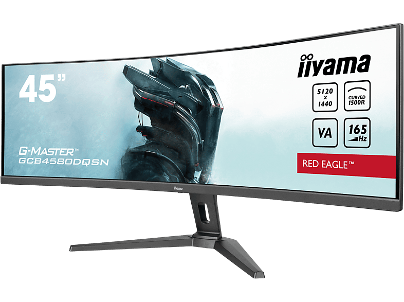 IIYAMA G-Master GCB4580DQSN-B1 45 Zoll Gaming Monitor, DQHD, 0,8 ms Reaktionszeit, 450 cd/m², 165 Hz, Schwarz — Foto 3 von 5
