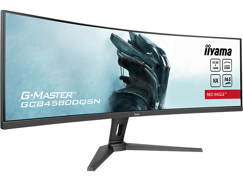IIYAMA G-Master GCB4580DQSN-B1 45 Zoll Gaming Monitor, DQHD, 0,8 ms Reaktionszeit, 450 cd/m², 165 Hz, Schwarz — Foto 2 von 5
