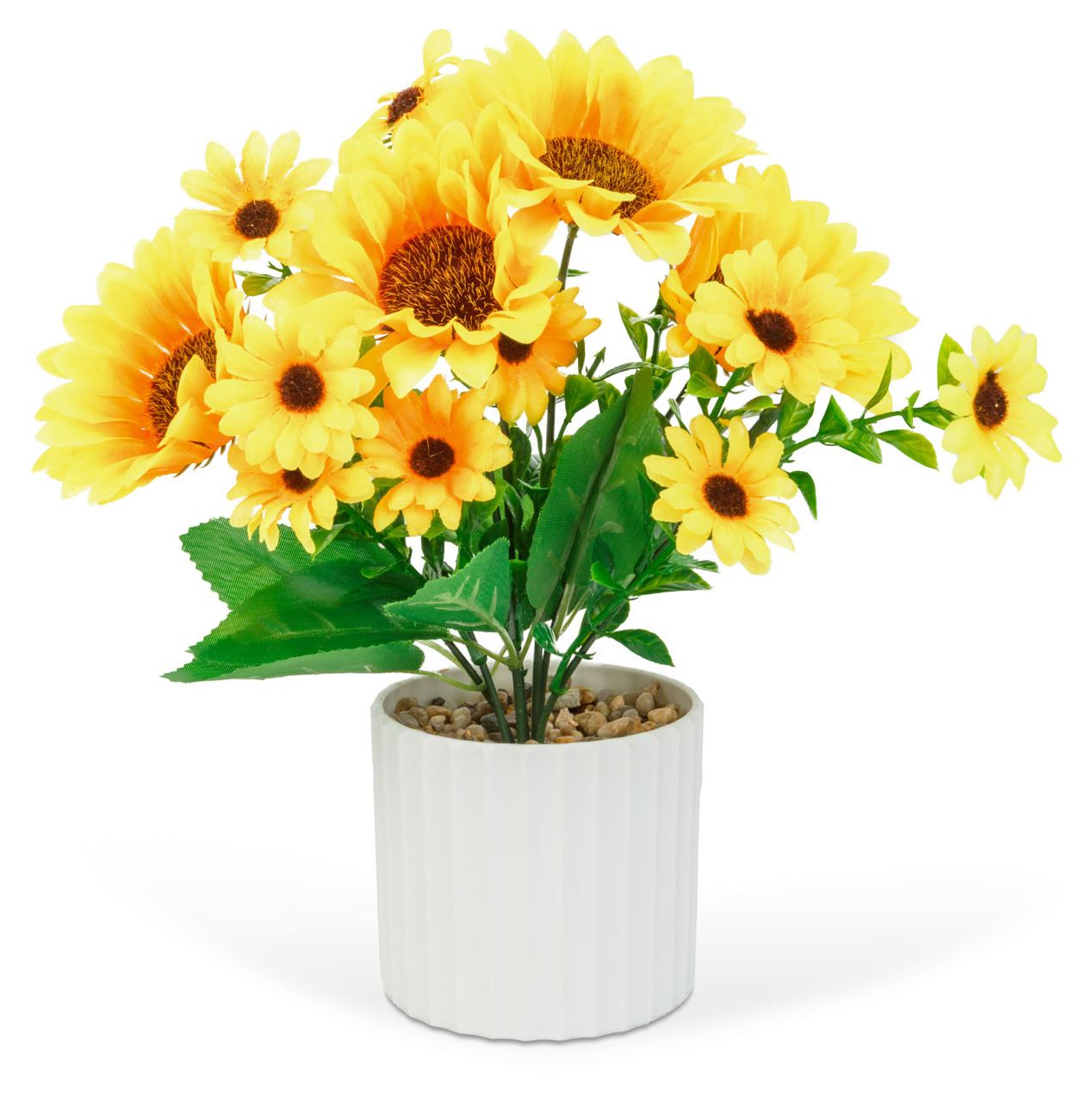 VOG & ARTHS Műnövény dekoráció, napraforgó, 20 x 8 cm (11908)