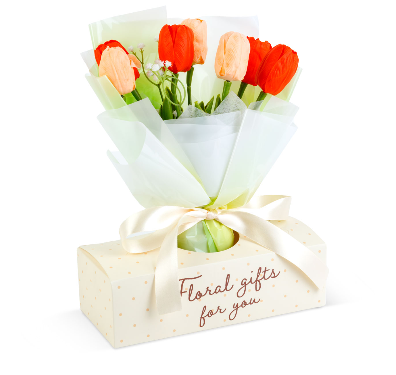 VOG & ARTHS Műnövény dekoráció, tulipán, 24.5 x 11.5 40 cm (11976)