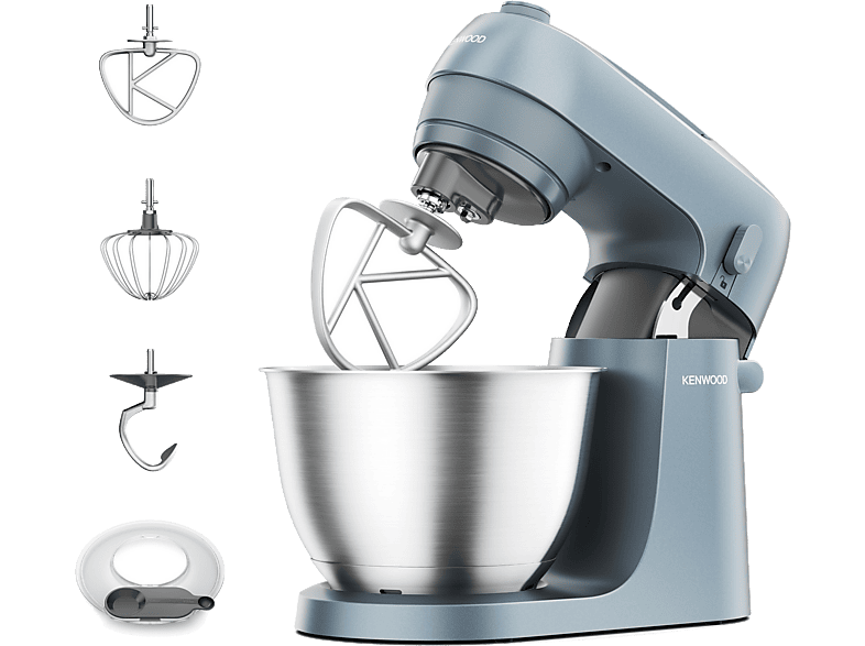 Amasador repostería Kenwood Go KZM35.000GY, 800 W, 4 l, 6 velocidades + Función Pulse, Azul Tormenta