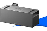 Un appareil rectangulaire gris avec 'ANKER SOLIX' imprimé. Il est sur une surface noire avec une ombre bleue.