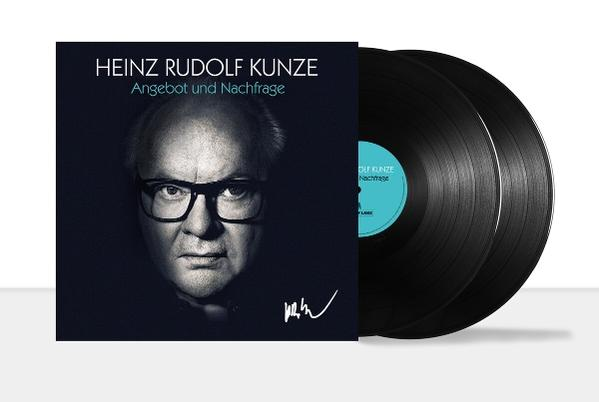 Heinz Rudolf Kunze Albumcover mit zwei schwarzen Vinyl-Schallplatten.