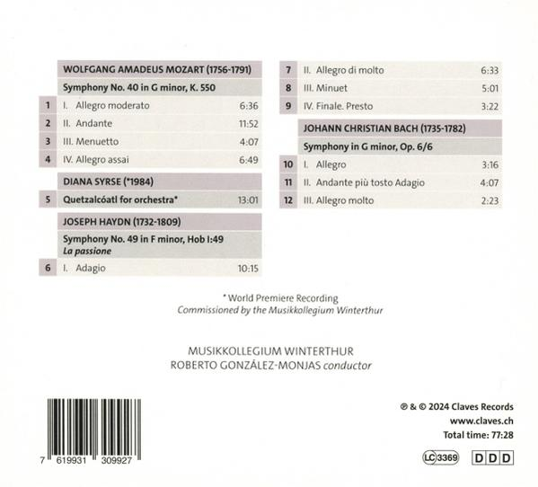 CD-Rückseite mit Titellisten, Interpreten und Barcode. Das Logo befindet sich unten links.