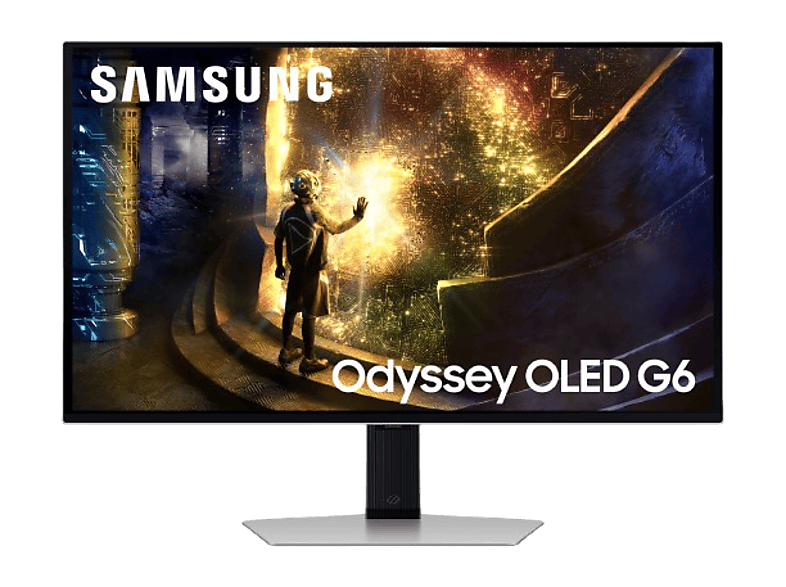 Samsung Odyssey Oled G6 LS27DG610SUXEN, 27 WQHD, 240 Hz, 0.03 ms, OLED, FreeSync Premium Pro, Ajustable altura, Plata