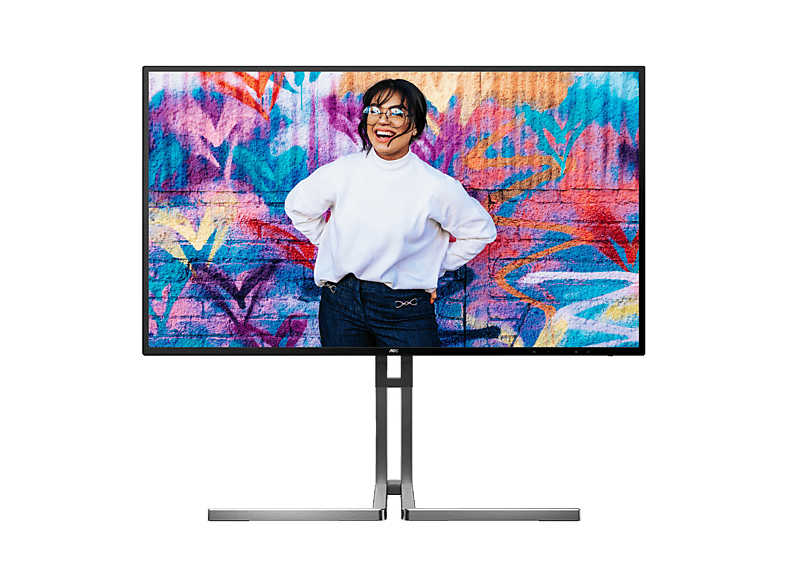Monitor - AOC U27U3CV, 27" UHD 4K, 60 Hz, 4 ms GtG, Nano IPS, Adaptive Sync, VESA Certified DisplayHDR™ 400, Sin marco en lados
