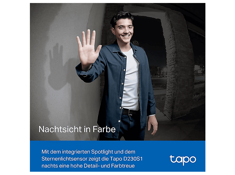 Thumbnail - TAPO D230S1 Smarte Batterie Videotürklingel KIT, Weiß