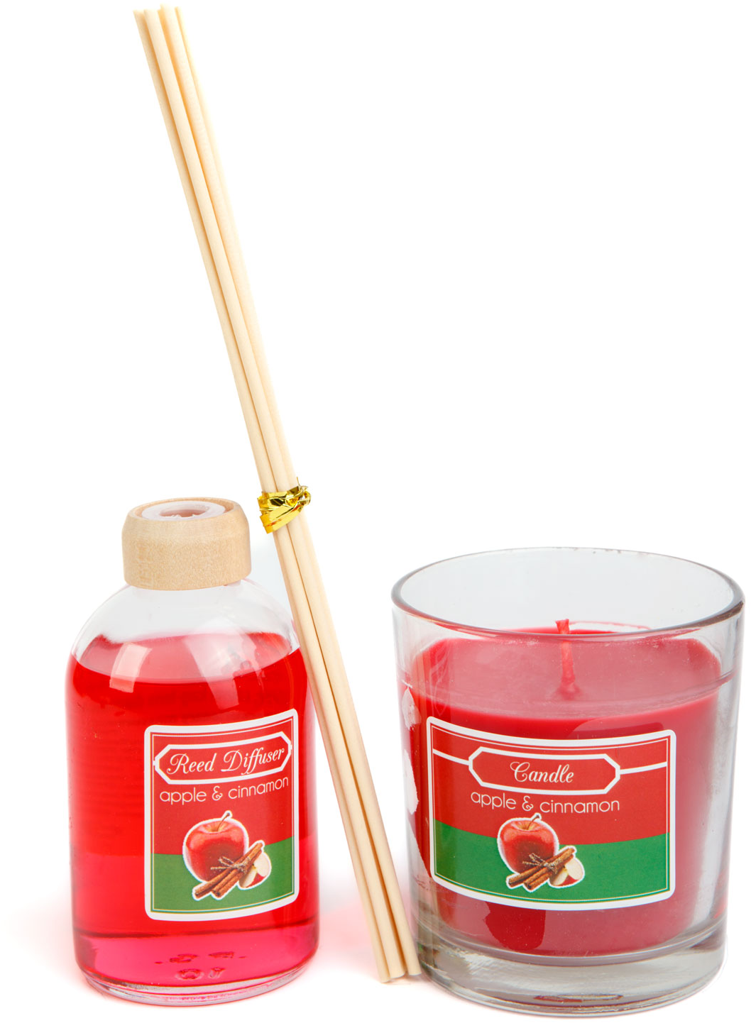VOG & ARTHS Illatgyertya és illatosító szett, alma fahéj, 120 g + 100 ml (58800A)