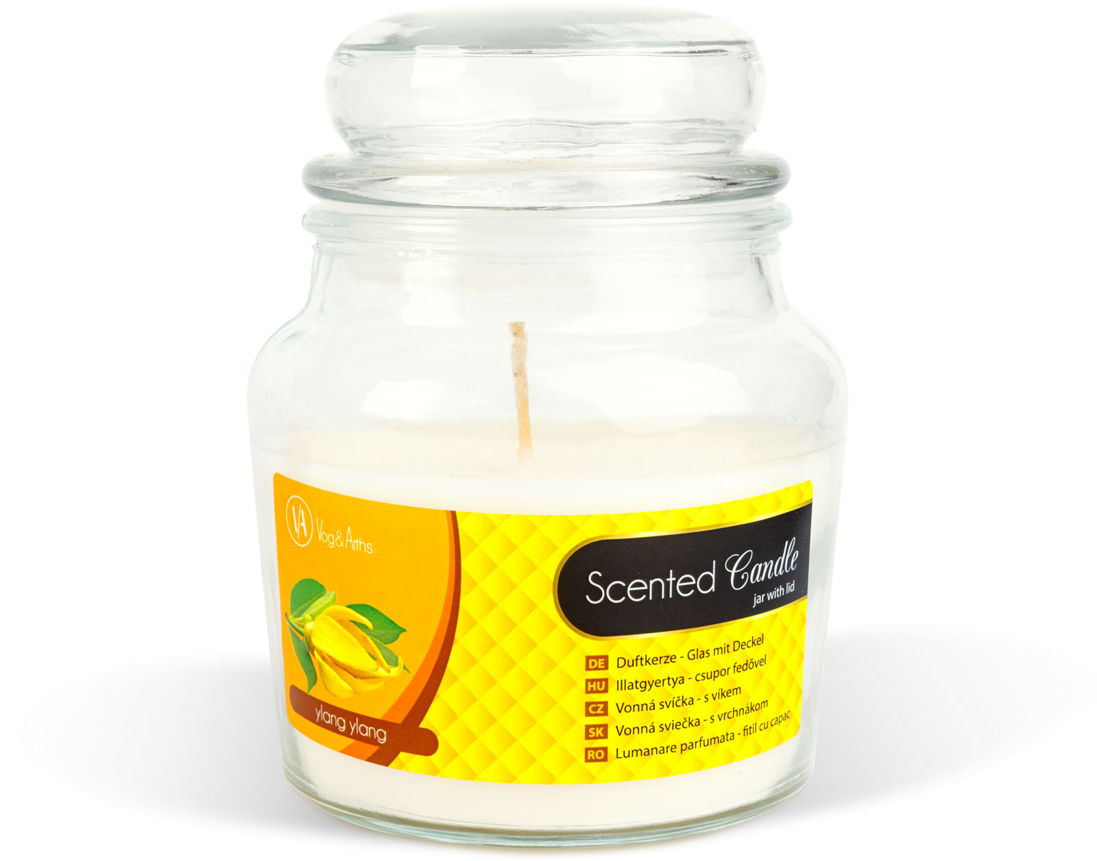 VOG & ARTHS Illatgyertya csupor fedővel, Ylang Ylang, 310 g (58805A)