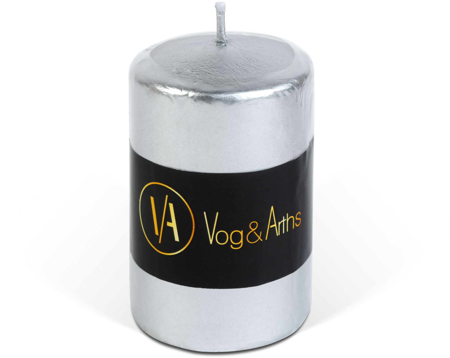 VOG & ARTHS Gyertya, ezüst, illatmentes, 130 g (58807C)