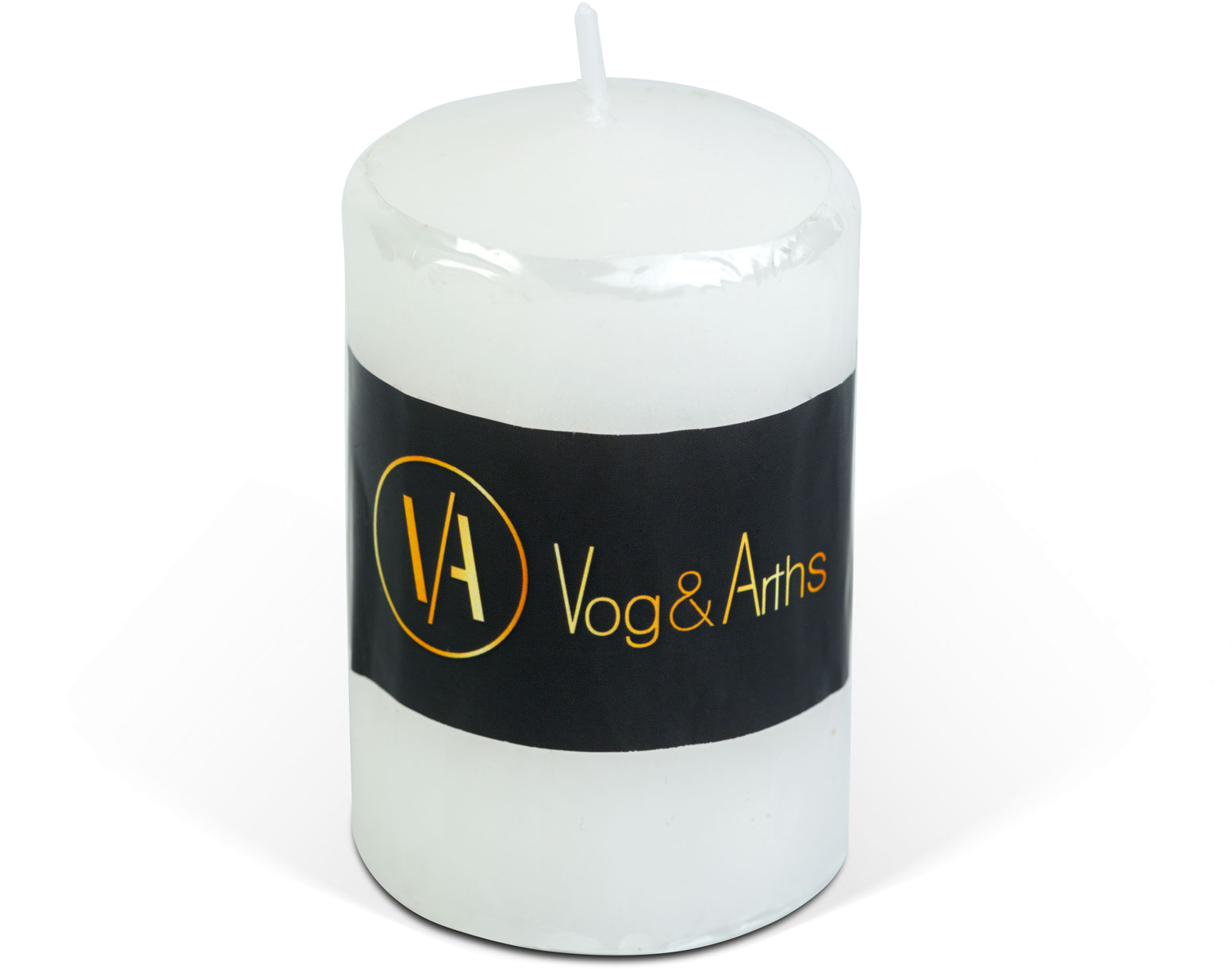 VOG & ARTHS Gyertya, fehér, illatmentes, 130 g (58807D)