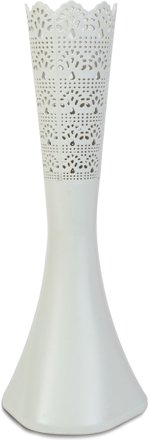 VOG & ARTHS Váza, lézervágott, fehér, 40 cm (11876)