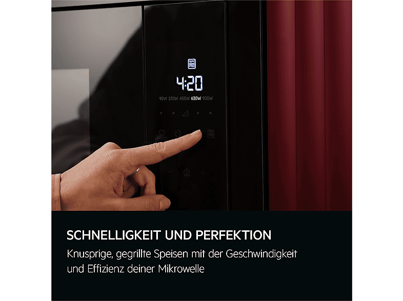 AEG TS5GM251EB 60cm Mikrowelle (900 Watt, Einbaugerät, 25 l, Schwarz) — Foto 5 von 5