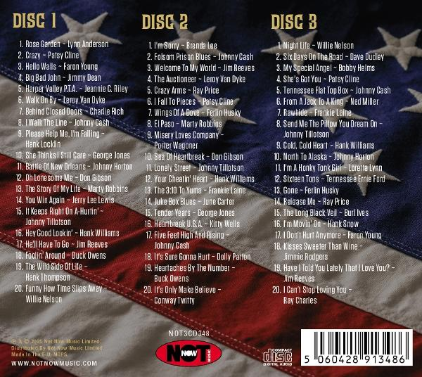 CD-Cover mit Titellisten. Hintergrund: Rot, weiß und blau. Drei CDs mit Songtiteln und Künstlernamen.