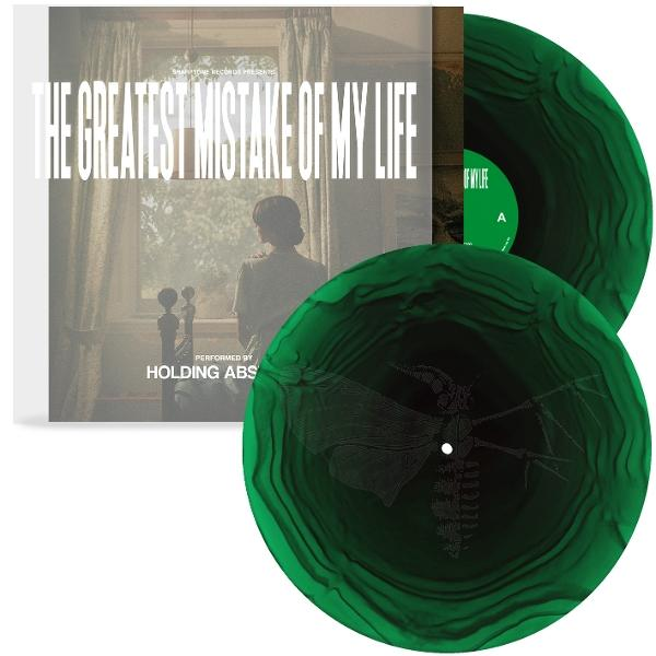 Albumcover mit Schallplatten. Cover: "The Greatest Mistake of My Life". Schallplatten sind grün mit Insektenmuster.