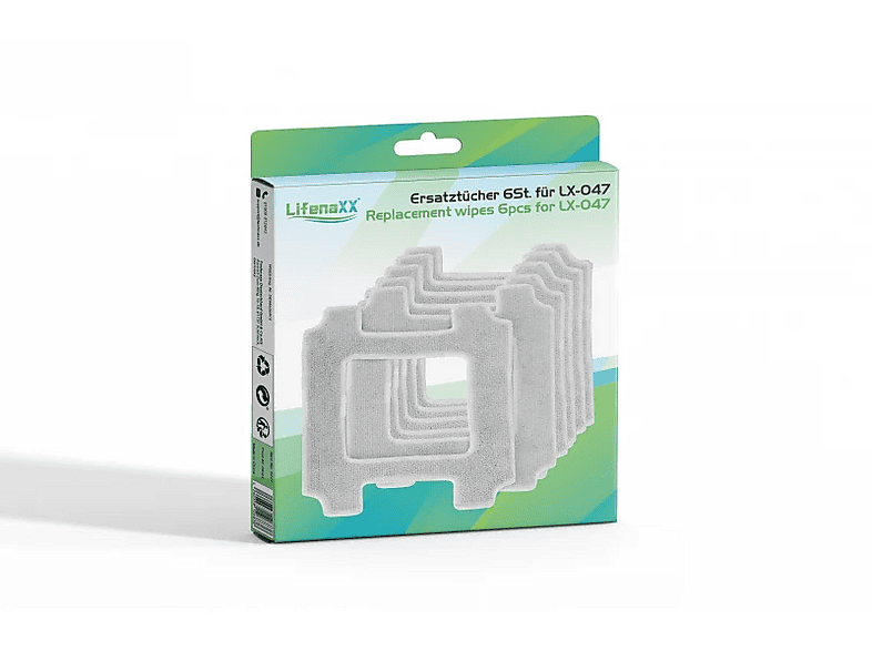 Ściereczki do robota sprzątającego LIFENAXX LX-047 6 szt. Szary – zdjęcie 3