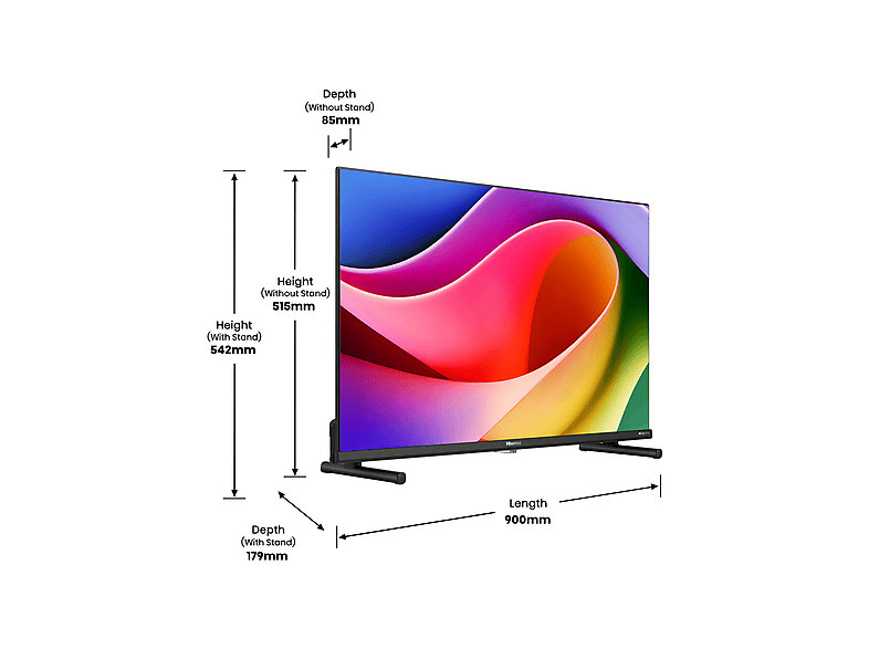 HISENSE 40A5Q QLED TV (Flat, 40 Zoll / 100 cm, Full-HD, SMART TV)