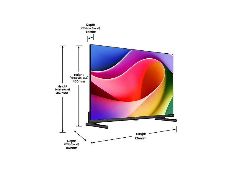 Thumbnail - HISENSE 32A5Q QLED TV (Flat, 32 Zoll / 80 cm, Full-HD, SMART TV)