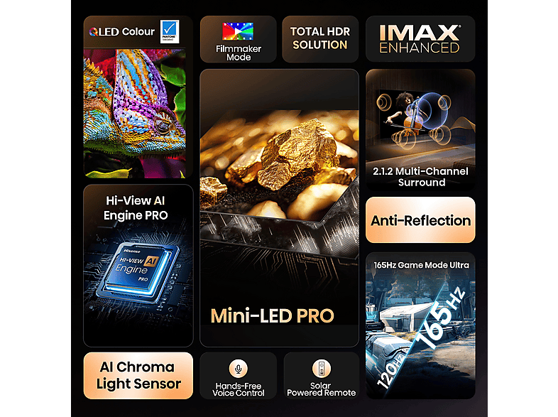 Thumbnail - HISENSE ULED 65U7Q PRO Mini LED TV (Flat, 65 Zoll / 164 cm, UHD 4K, SMART TV)