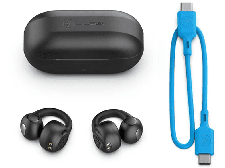 JLab Flex Open Ear Koptelefoon – Clip-on, Bluetooth 5, 21 Uur Speeltijd, App-aanpassing, MEMS-microfoon, Zwart 5 miniatura