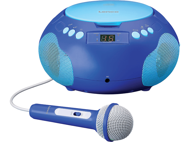 Lenco SCD-625 Boombox Portable avec CD, Bluetooth et Microphone