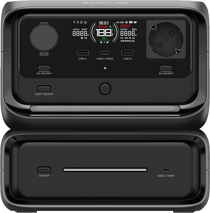 ECOFLOW River 3 Max hordozható erőmű, 572Wh (EFRIVER3Max-EU-CBOX)