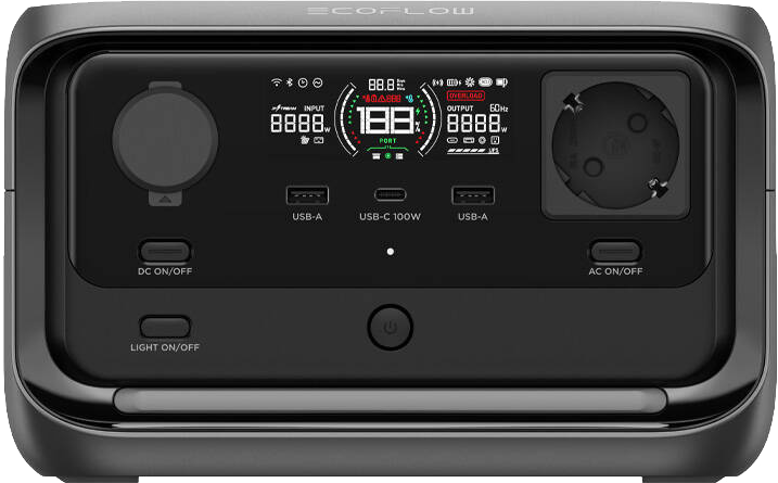 ECOFLOW RIVER 3 Plus hordozható erőmű, 286Wh (EFRIVER3Plus-EU-CBOX)