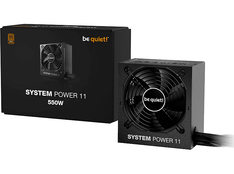 BE QUIET BP010EU System Power 11 PC Netzteil, 550W, ATX 3.1, 80 PLUS® Bronze, 120mm Lüfter, Schwarz — Foto 2 von 2