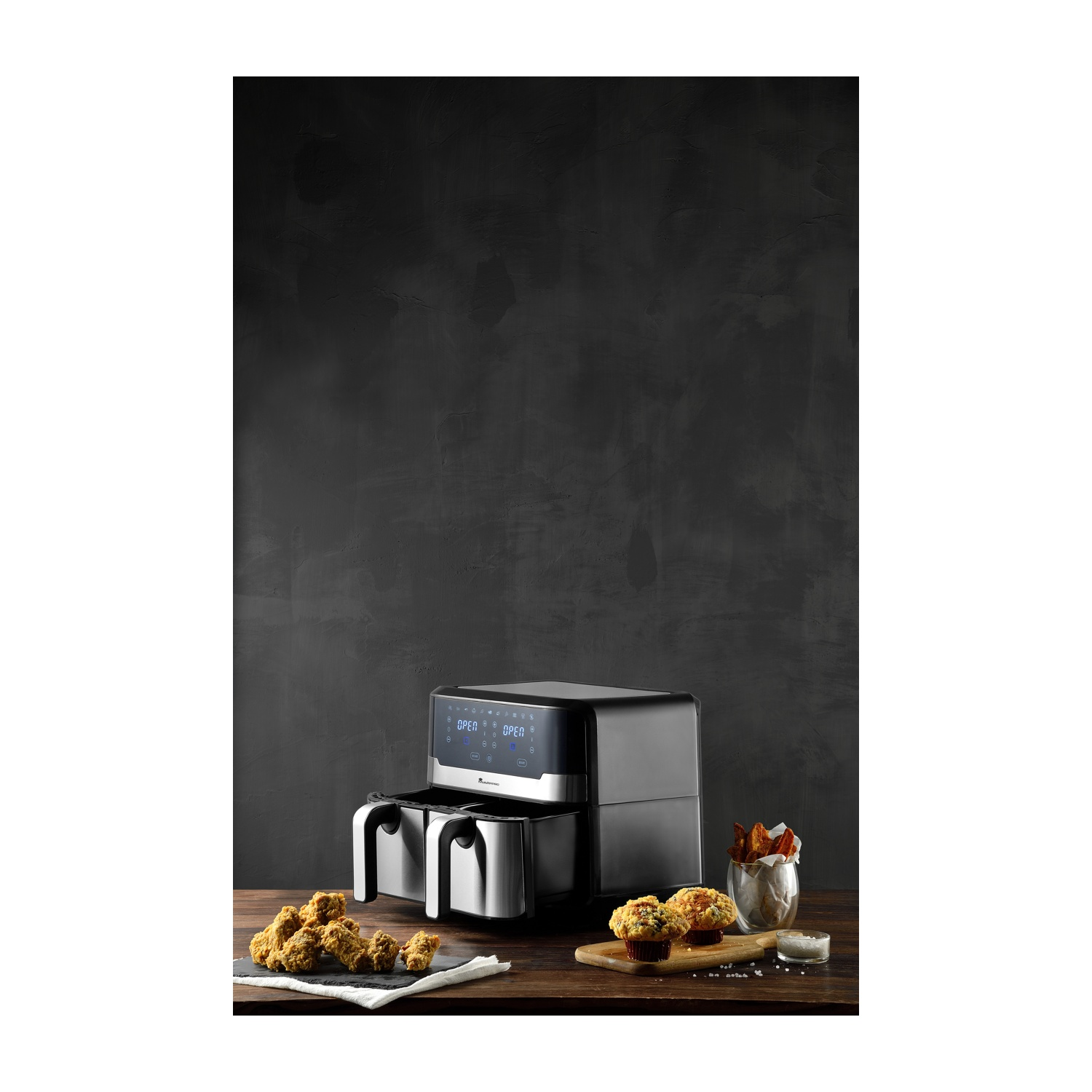 Friggitrice ad aria calda MasterPro Rocket 1100 da 11 litri e mini forno da 1800 W con rivestimento in ceramica | Leroy Merlin