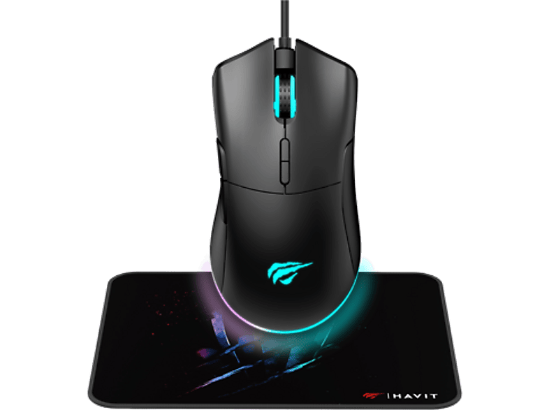HAVIT MS1037CM Oyuncu Mouse ve Mousepad Siyah
