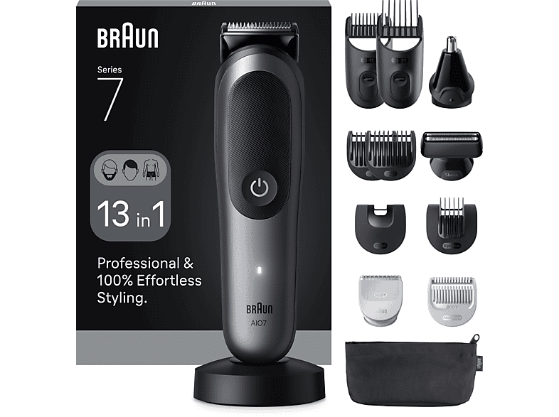 Trymer BRAUN AIO7560 Czarno-szary